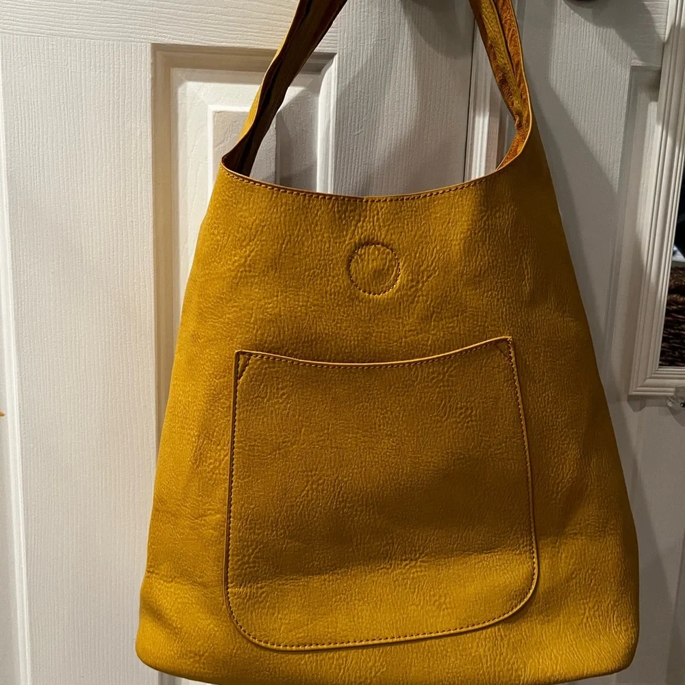 Mustard Yellow Vegan Leather Tote Bag